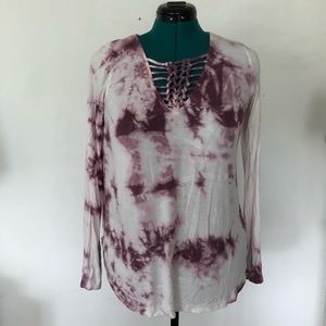 American Eagle tie-die top
